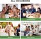 100Pcs White Paper Bags with Handles, Large 11x6x11 Inch Kraft Shopping Bags for Retail, Gift Packaging, Parties, Weddings, Birthdays, Baking